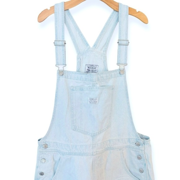 LEVI’S Utility Carpenter Style Light Wash Overalls Size XL NEW - Picture 6 of 11